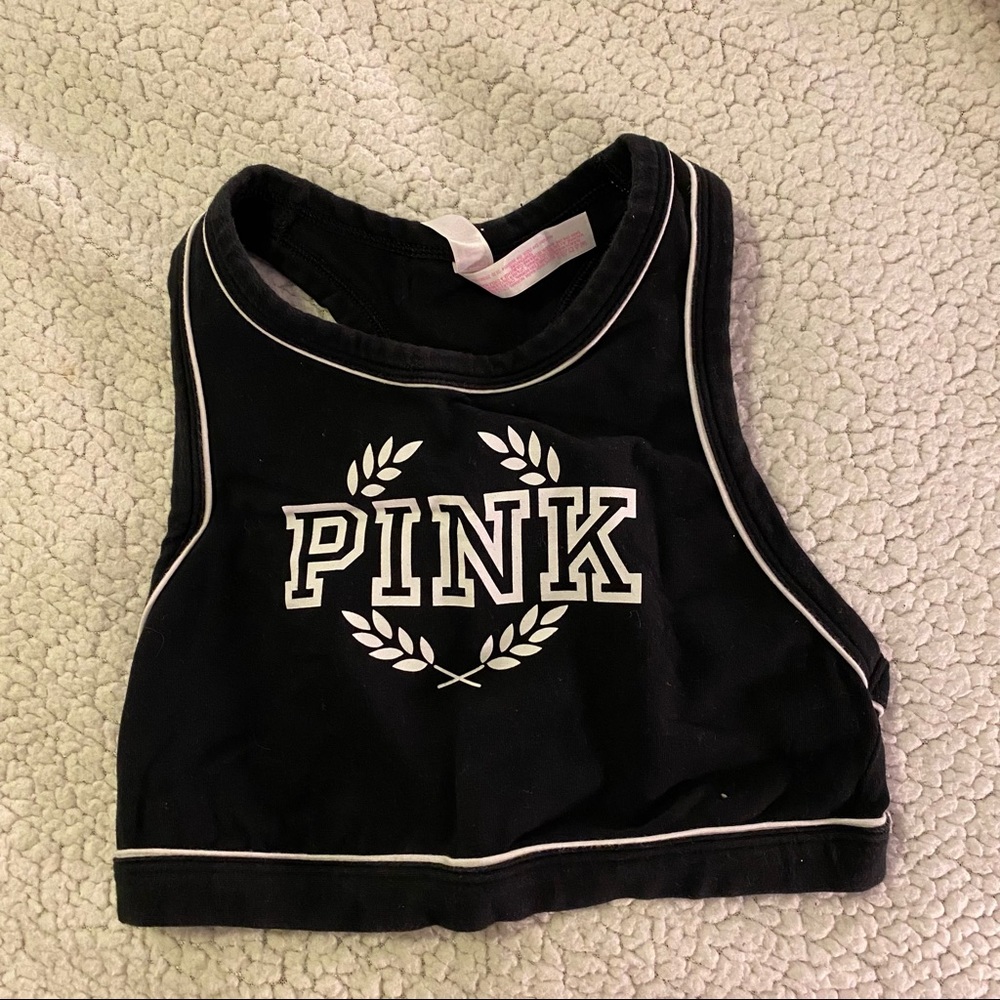 pink sports bra